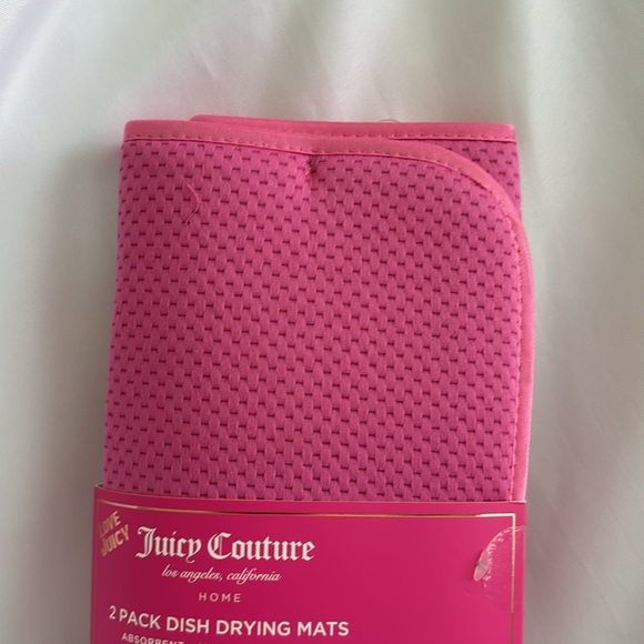 Juicy Couture Set of 2 Pink Watermelon Oven Mitts and 2 Dish Drying Mats - NWT - Picture 6 of 8